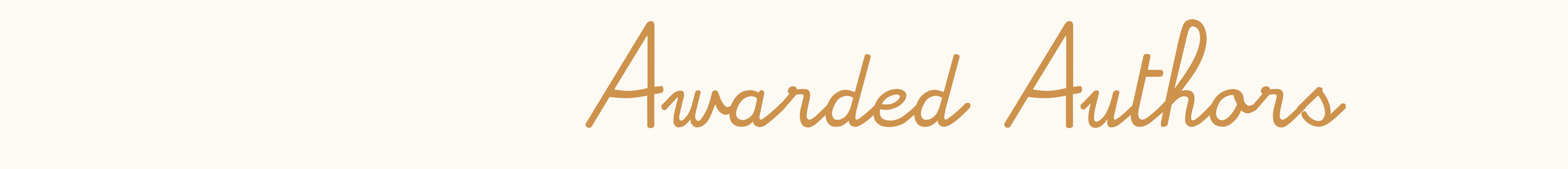 Awarded Authors