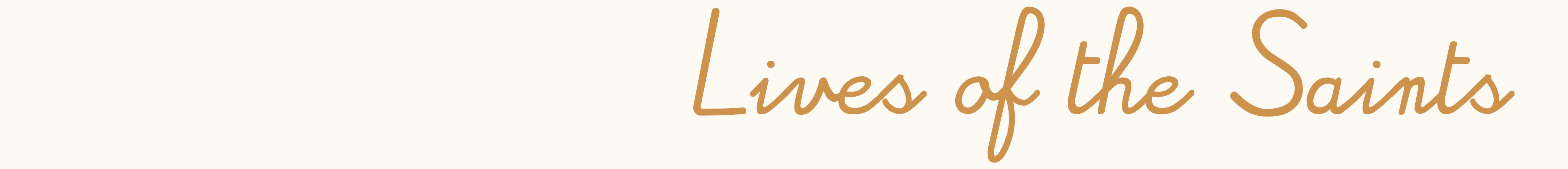 Lives of the Saints