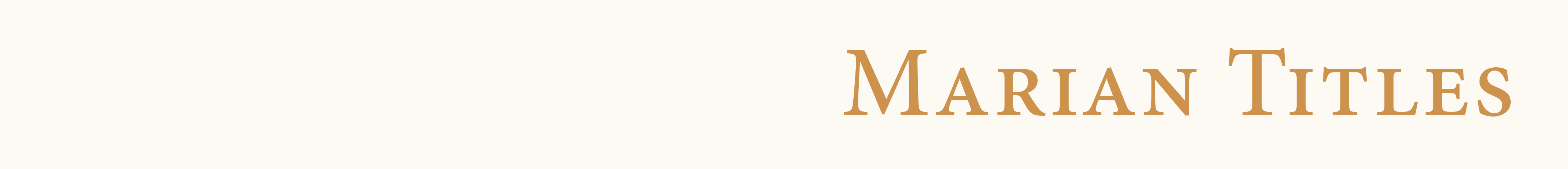 Marian Titles