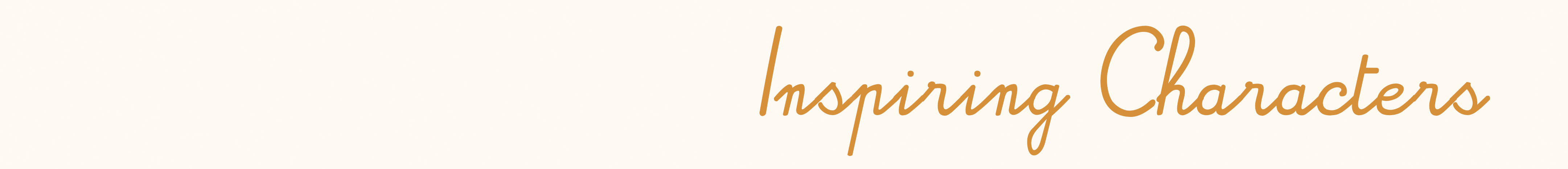 Inspiring Characters