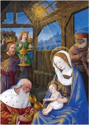 Christmas Cards - The Adoration of the Magi (Bourdichon)