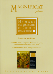 Partitions des hymnes des solennités du Christ et du sanctoral
